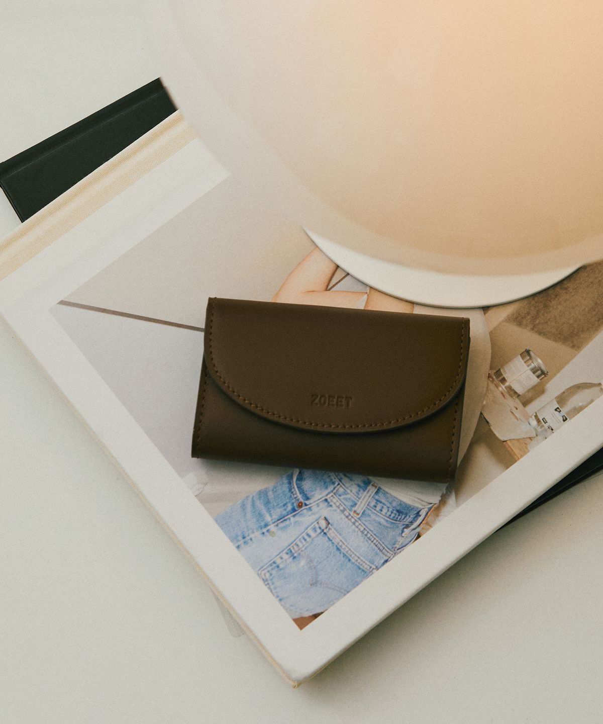 조에뜨(ZOEET) Standard Small Flap Wallet (ESPRESSO)