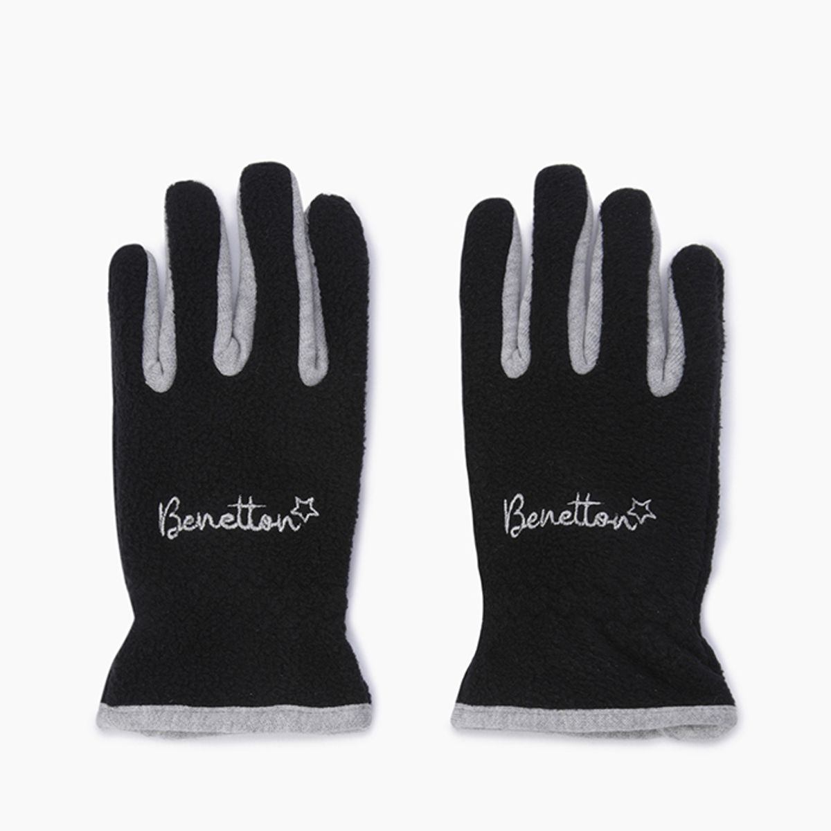 베네통키즈(BENETTONKIDS) 컬러 배색 장갑_QCGL01561BK