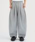 벌룬 커브드 스웨트 팬츠 그레이