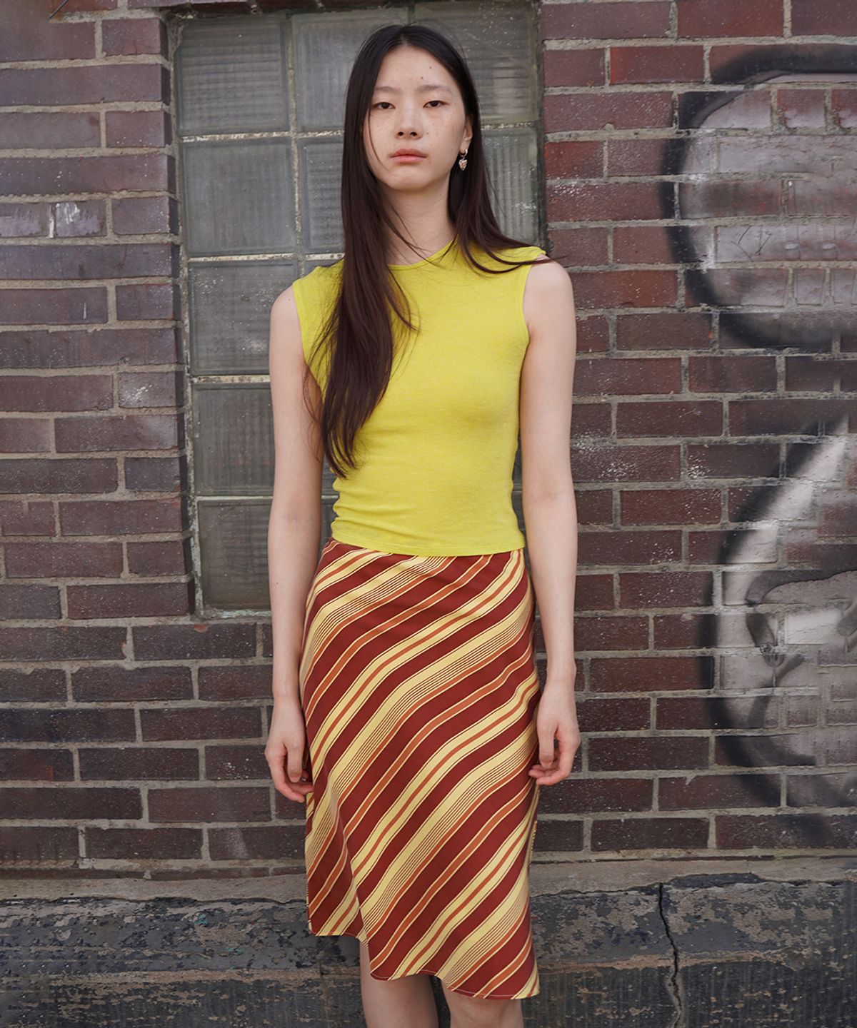 누아누(NUUANU) Ambra Skirt_Caramel