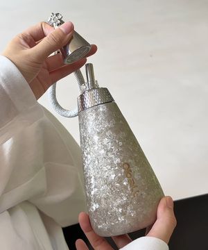 티타늄 엣지 오볼 텀블러 350ml-실버