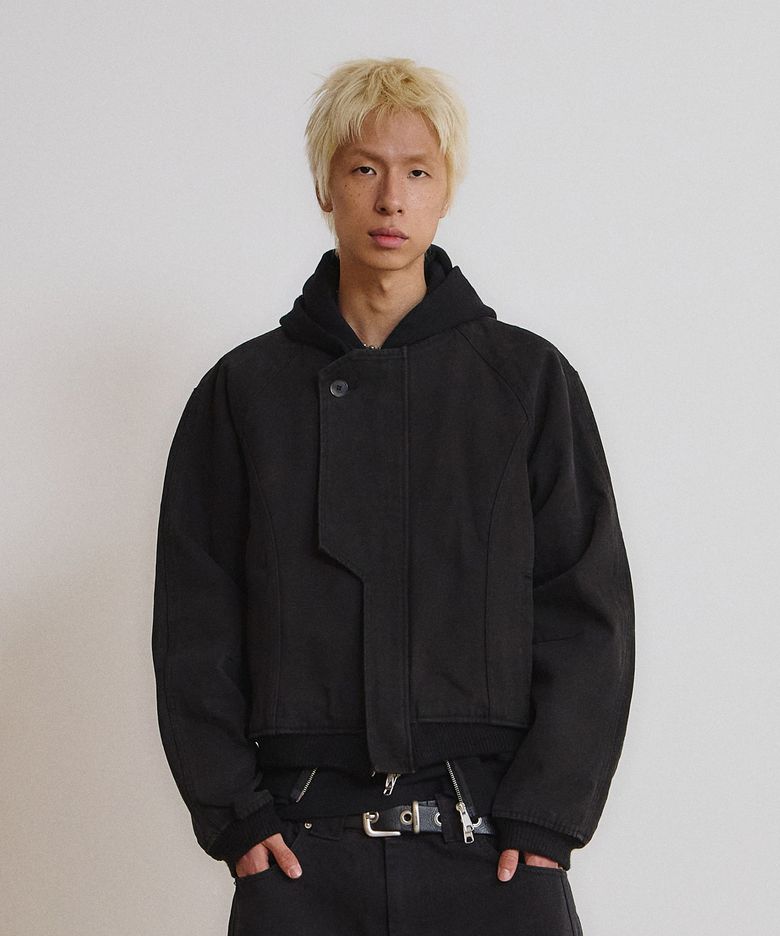 Curved Bomber Jacket