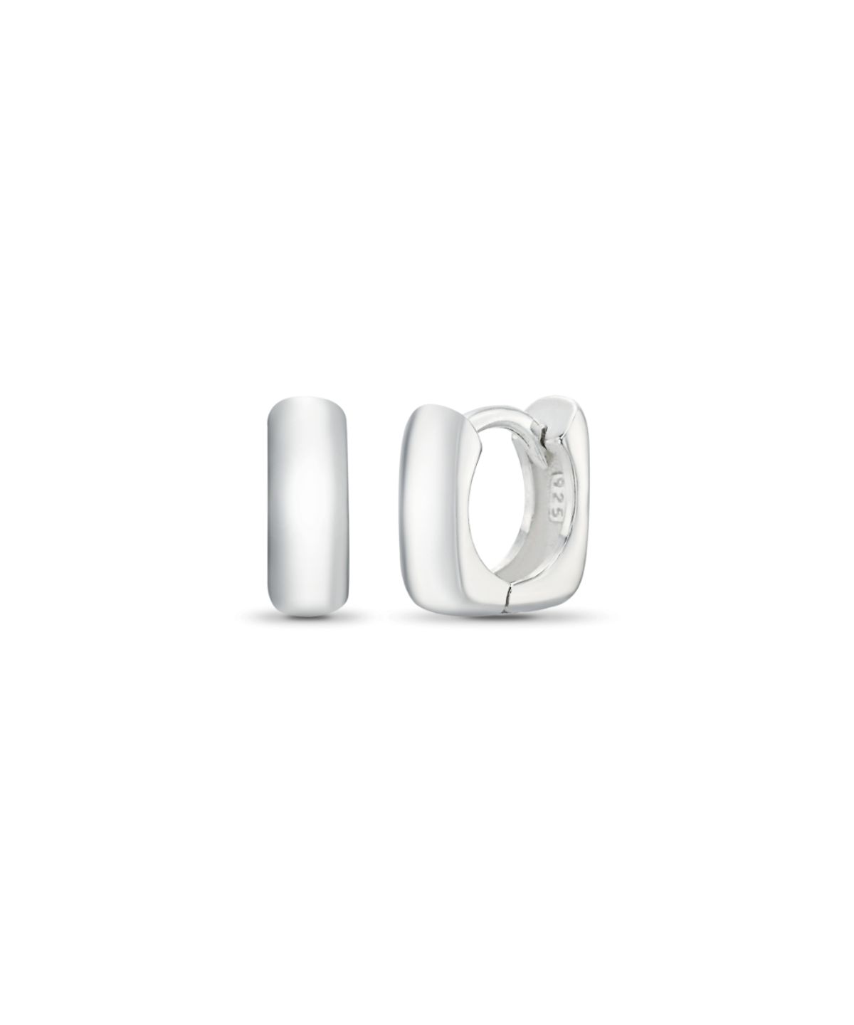 더스틸룸(THESTILLROOM) [SILVER] #E2536 Square hoop earring