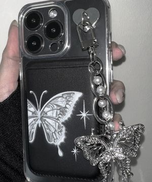 Silver Butterfly 맥세이프 카드 지갑