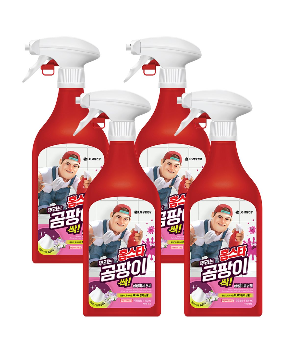 홈스타(HOMESTAR) 맥스프레쉬 뿌리는 곰팡이 싹 500ml x 4개