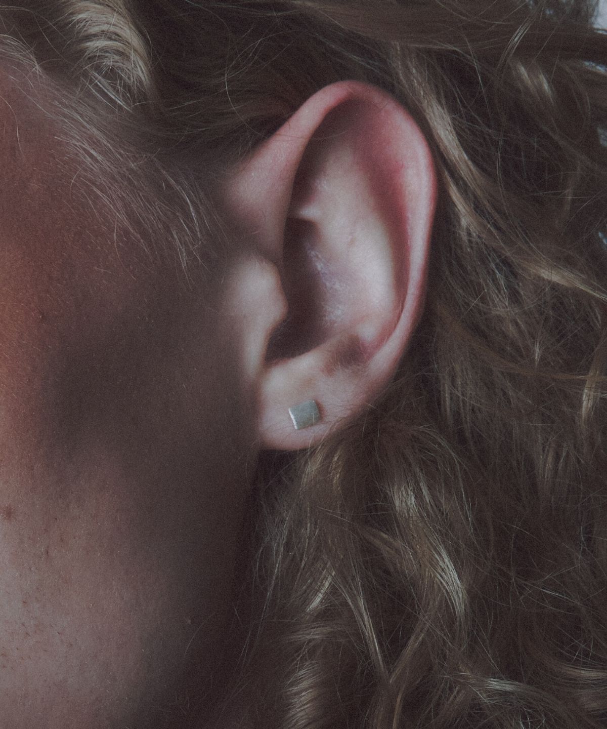 더스틸룸(THESTILLROOM) [SILVER] #E2549 Square curve piercing (single)