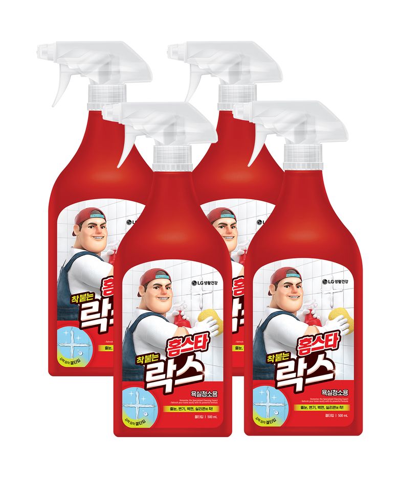 맥스프레쉬 착 붙는 락스 500ml x 4개
