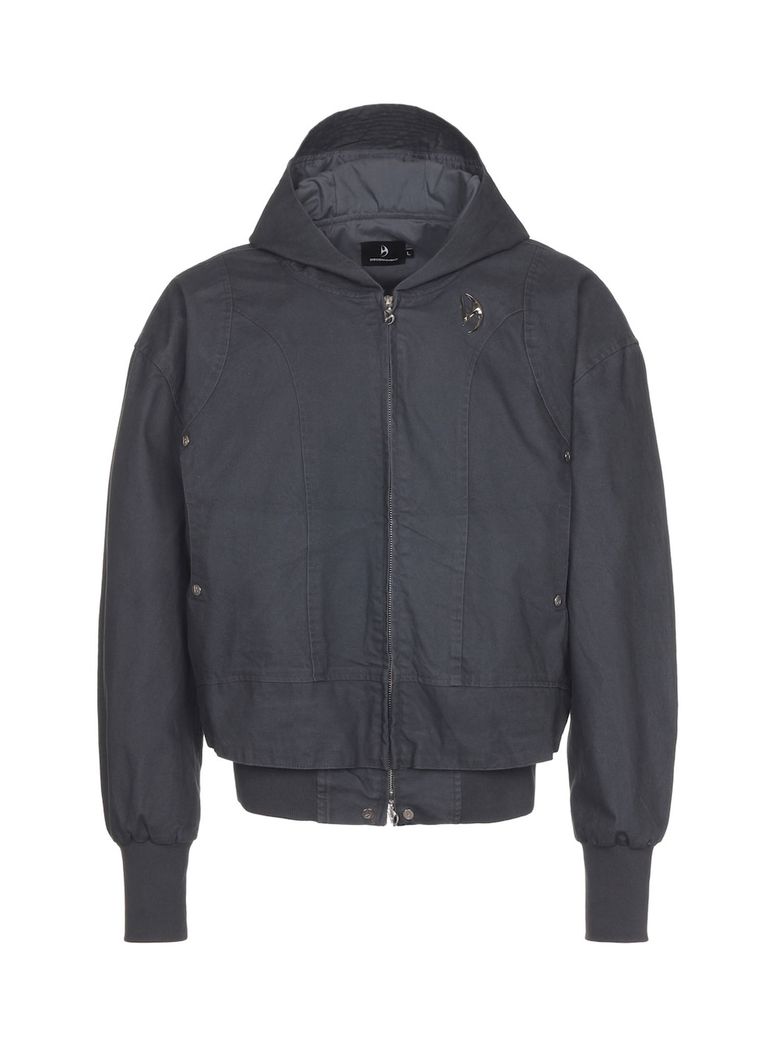 FORM CANVAS ZIP JACKET_CHARCOAL