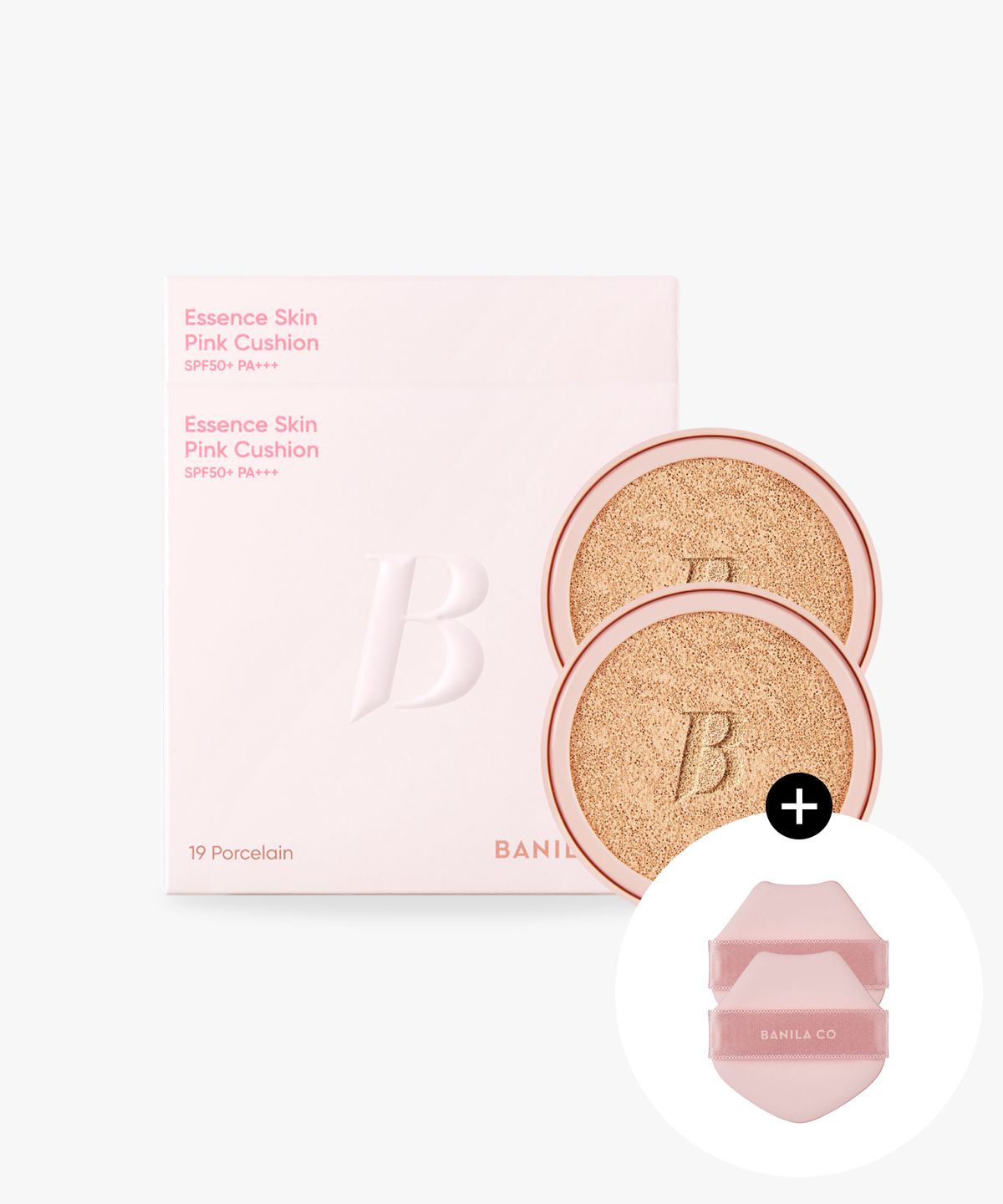 바닐라코(BANILACO) [2PACK] 에센스 스킨 핑크 쿠션 (리필)