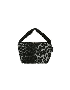 Leopard Pouch Bag (Dark Grey)