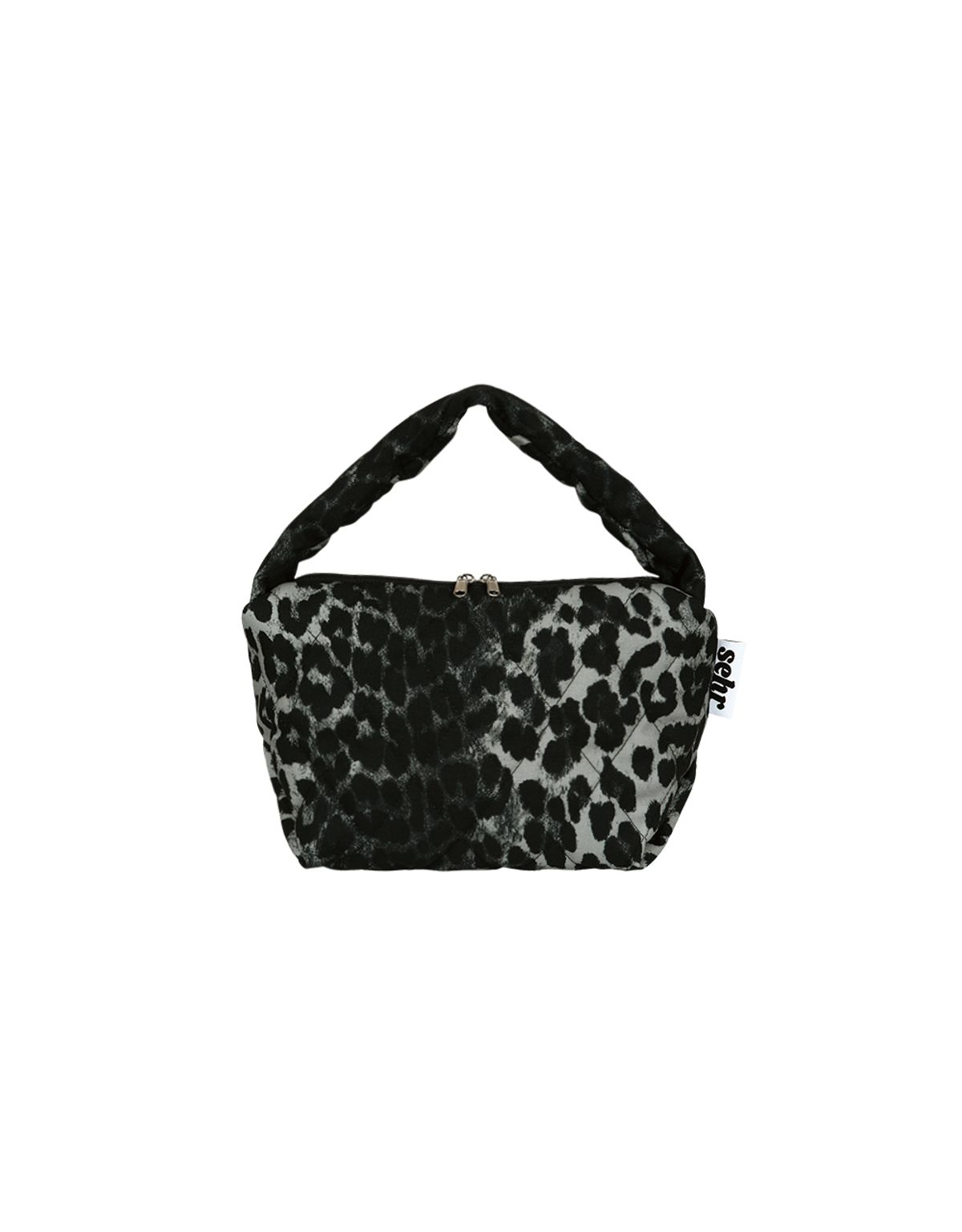세르(SEHR) Leopard Pouch Bag (Dark Grey)