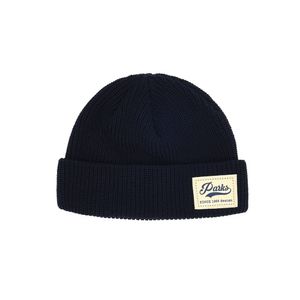 직조 라벨 숏비니 네이비