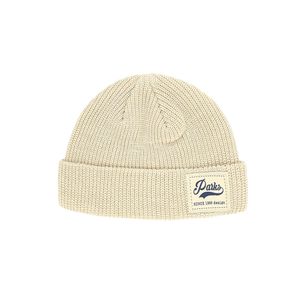 직조 라벨 숏비니 베이지