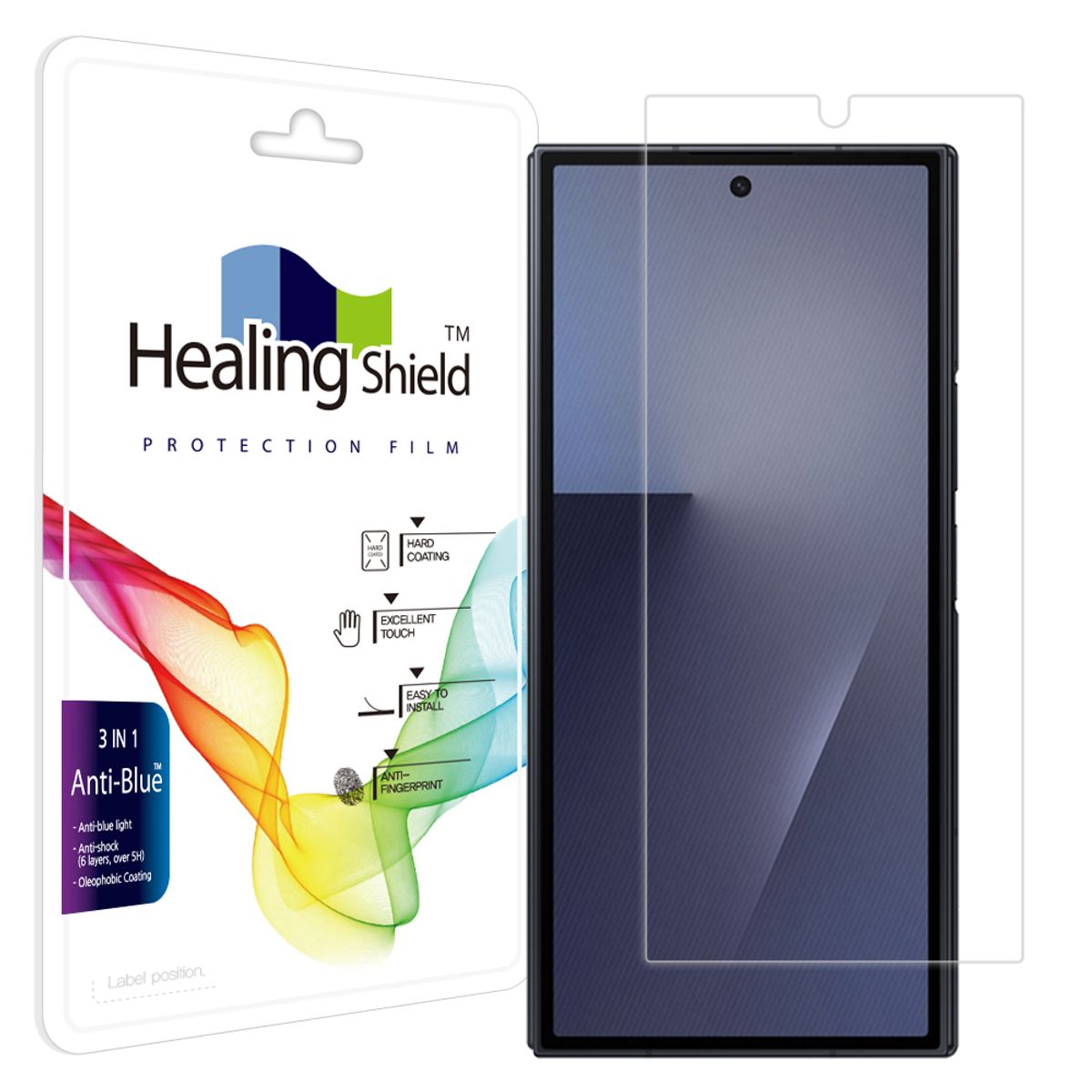 힐링쉴드(HEALINGSHIELD) 갤럭시Z 트라이폴드 블루라이트차단 외부액정 보호필름 1매