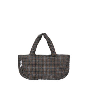 Padded Check Small Bag (Brown)