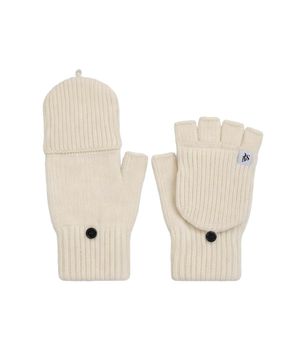 포미 니트 핑거리스 손모아 반장갑 아이보리