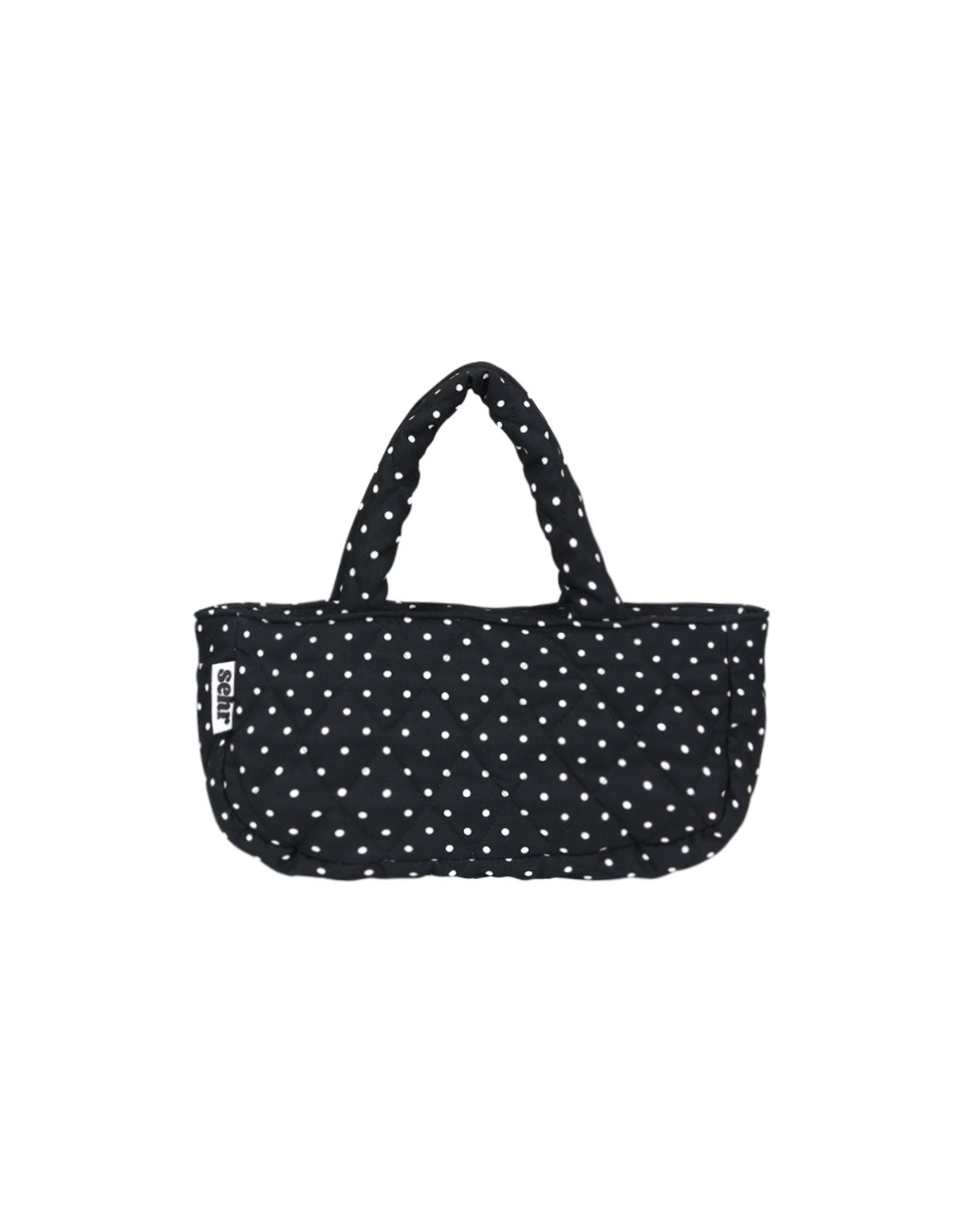 세르(SEHR) Padded Dot-Dot Small Bag (Black)