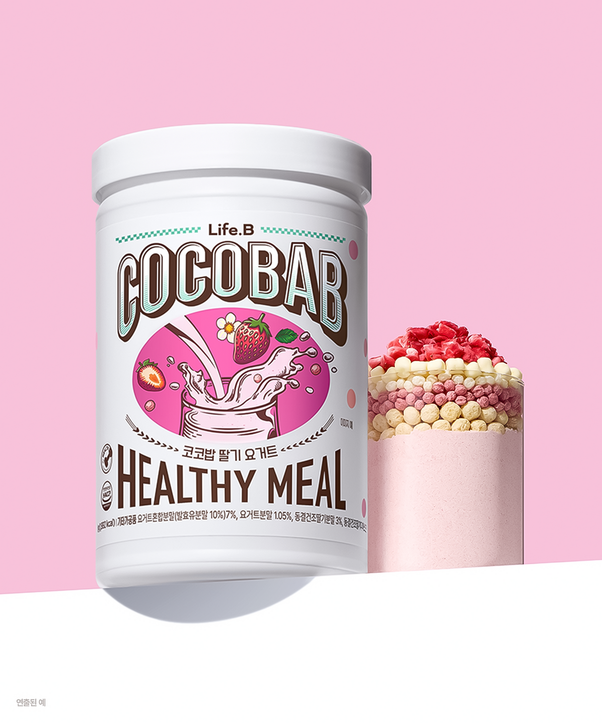 라이프비(LIFE.B) 코코밥 딸기 요거트 대용량 600g COCOBAB