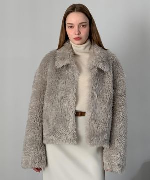 Hairy Faux Fur Jacket (3colors)
