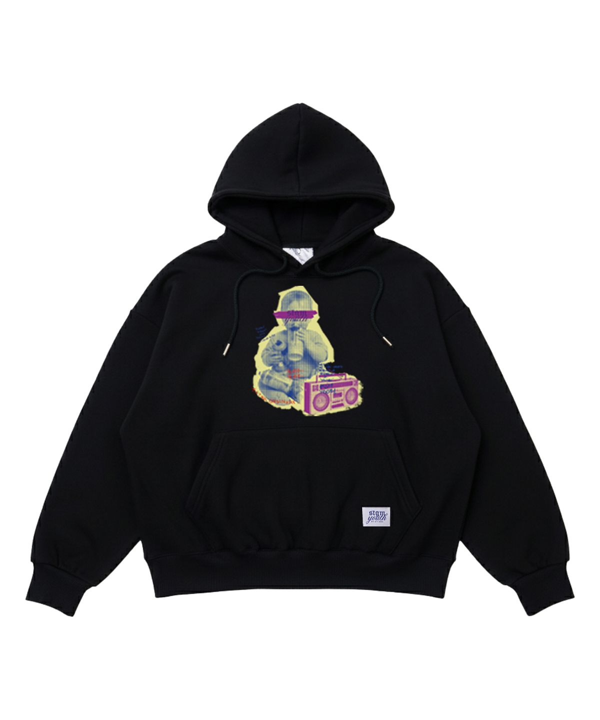 스티그마(STIGMA) [STGM youth] BABY HOODIE BLK