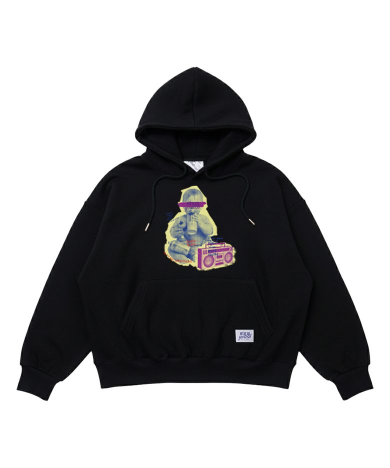[STGM youth] BABY HOODIE BLK