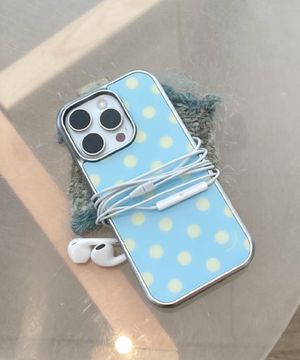 [MagSafe] Dotting Series 실버 맥세이프 에폭시 케이스