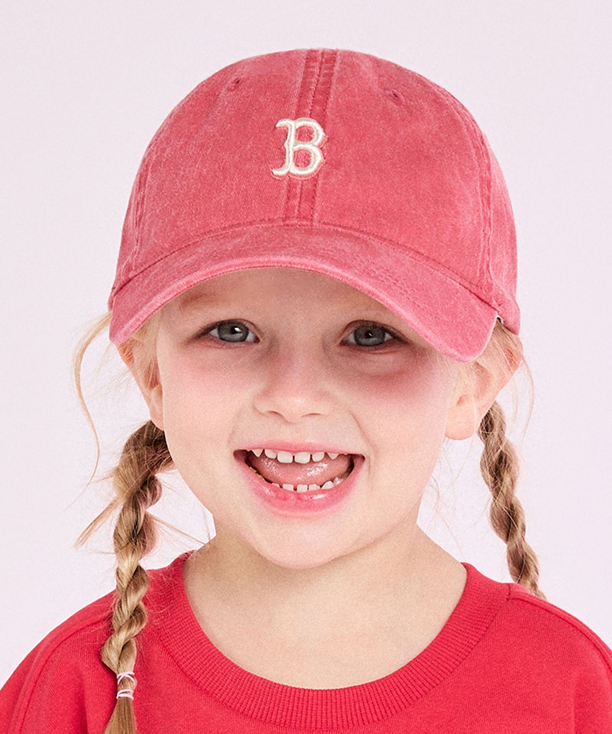 엠엘비 키즈(MLB KIDS) 피그먼트 워싱 볼캡 BOS (Red)