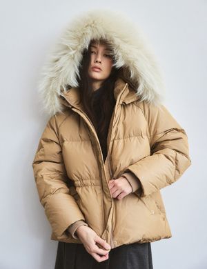Fur Hood Down Jumper (4color)