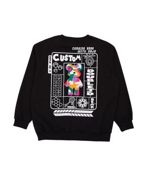 커스텀 부클베어 맨투맨 (블랙)