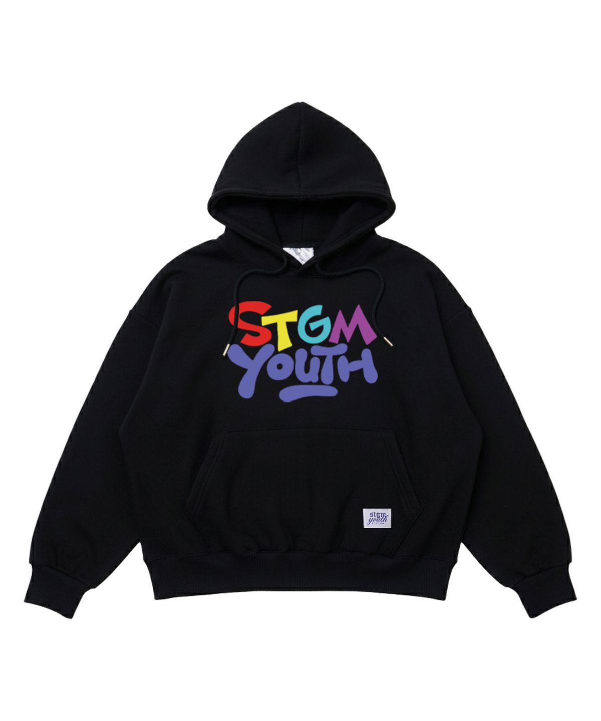 스티그마(STIGMA) [STGM youth] COLOR HOODIE BLK
