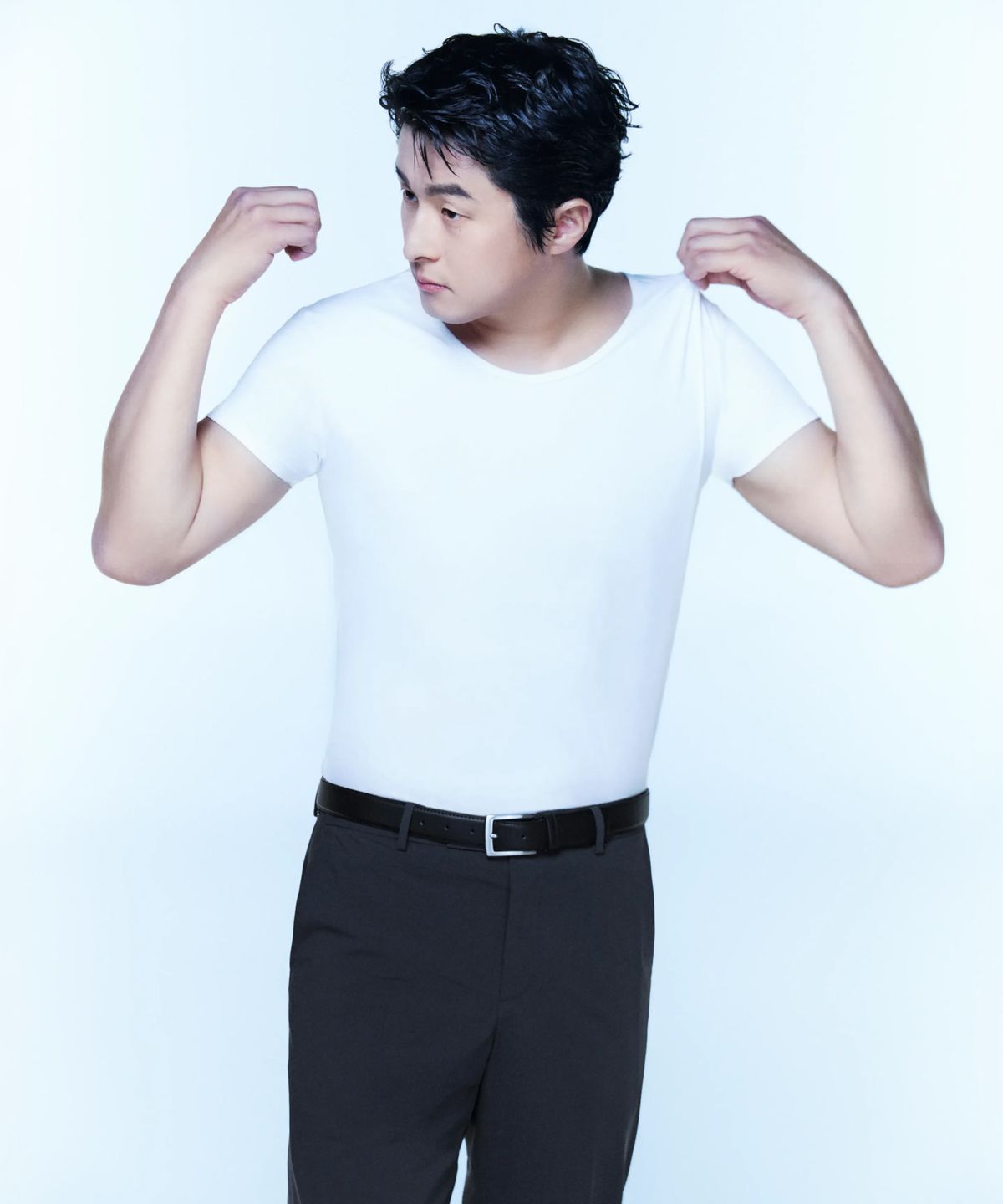 무신사 스탠다드(MUSINSA STANDARD) [쿨탠다드] 스쿱 넥 언더셔츠 [화이트]