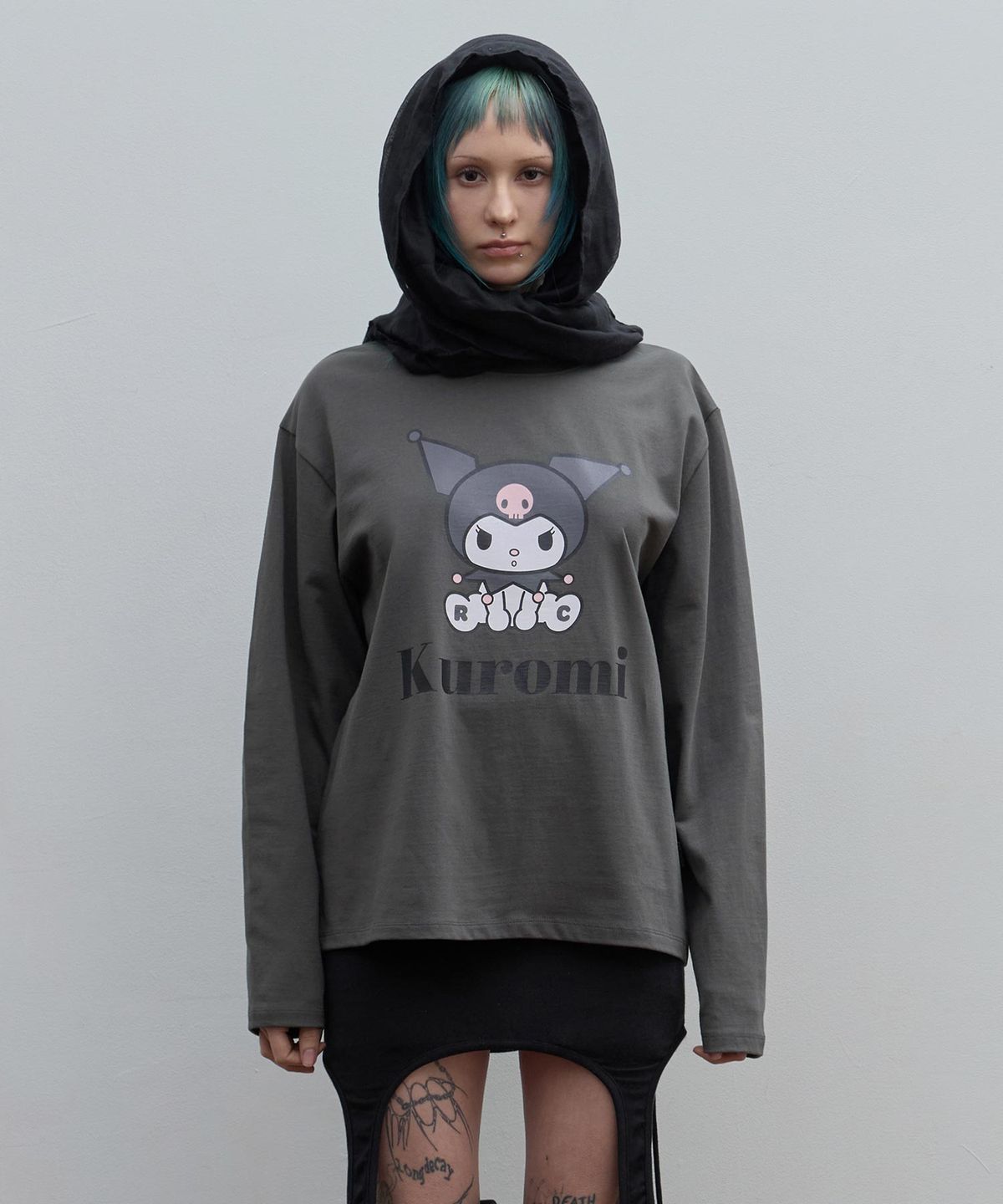 락케이크(ROCKCAKE) RC Kuromi Top - Charcoal