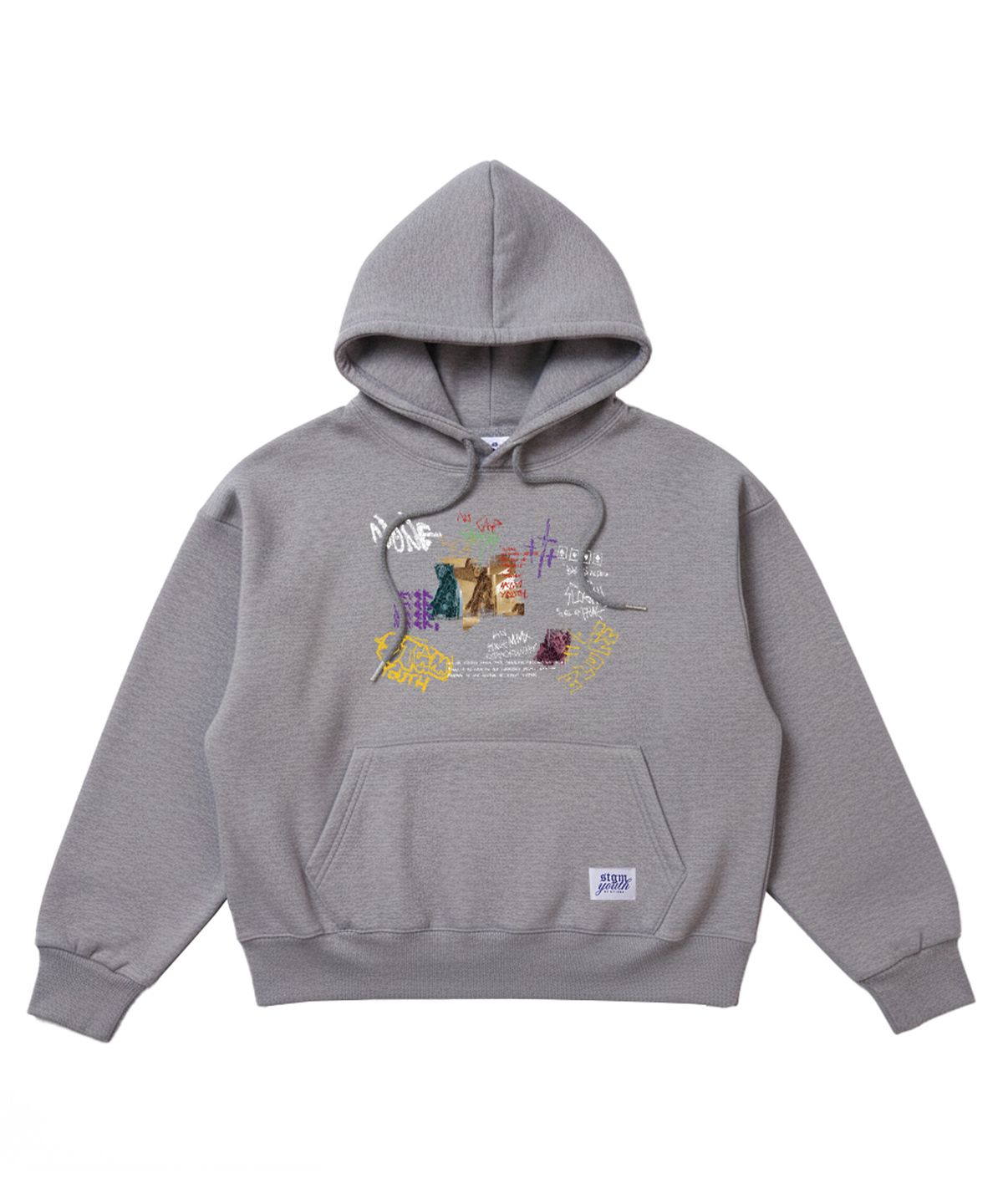 스티그마(STIGMA) [STGM youth] GRUNGE HOODIE MLG