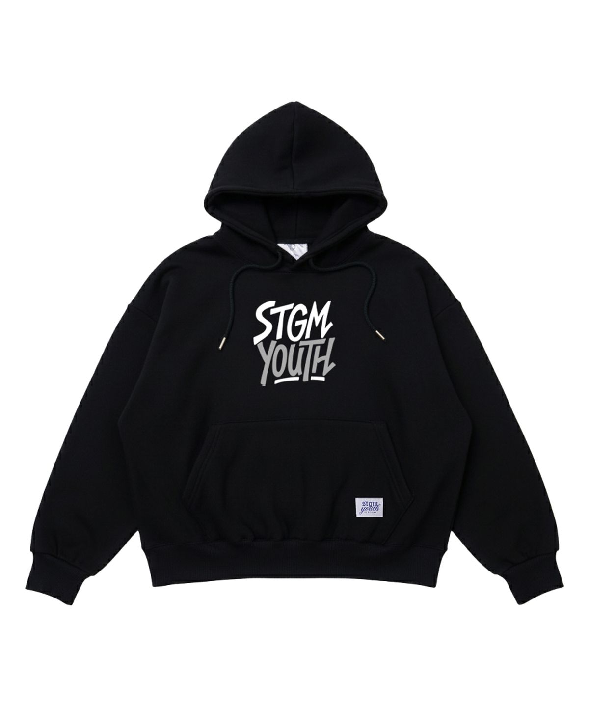 스티그마(STIGMA) [STGM youth] TAG HOODIE BLK