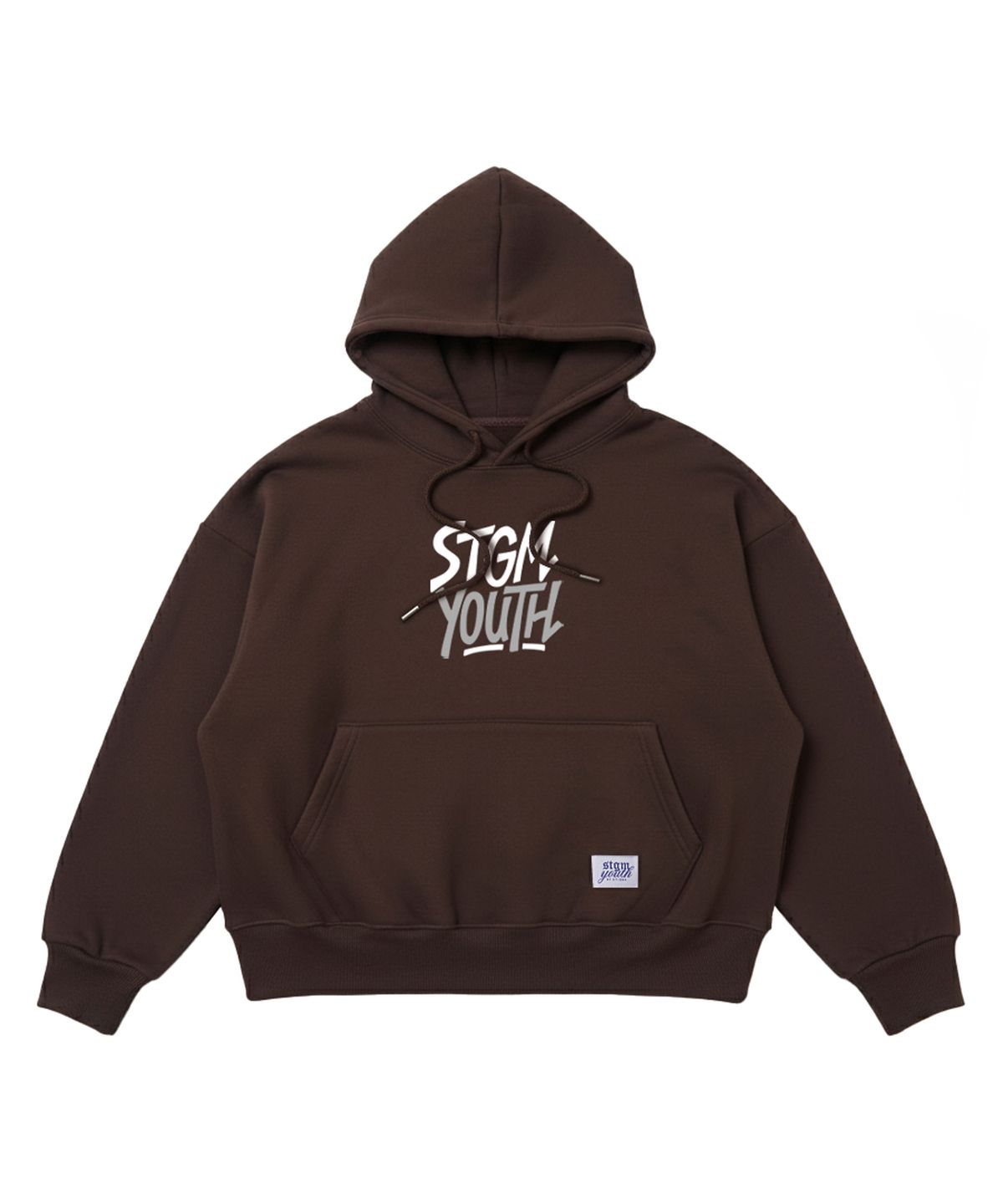 스티그마(STIGMA) [STGM youth] TAG HOODIE BRN