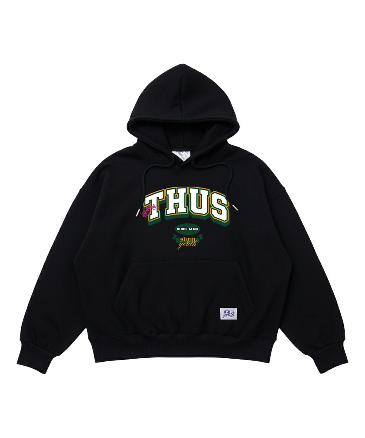스티그마(STIGMA) [STGM youth] THUS HOODIE BLK