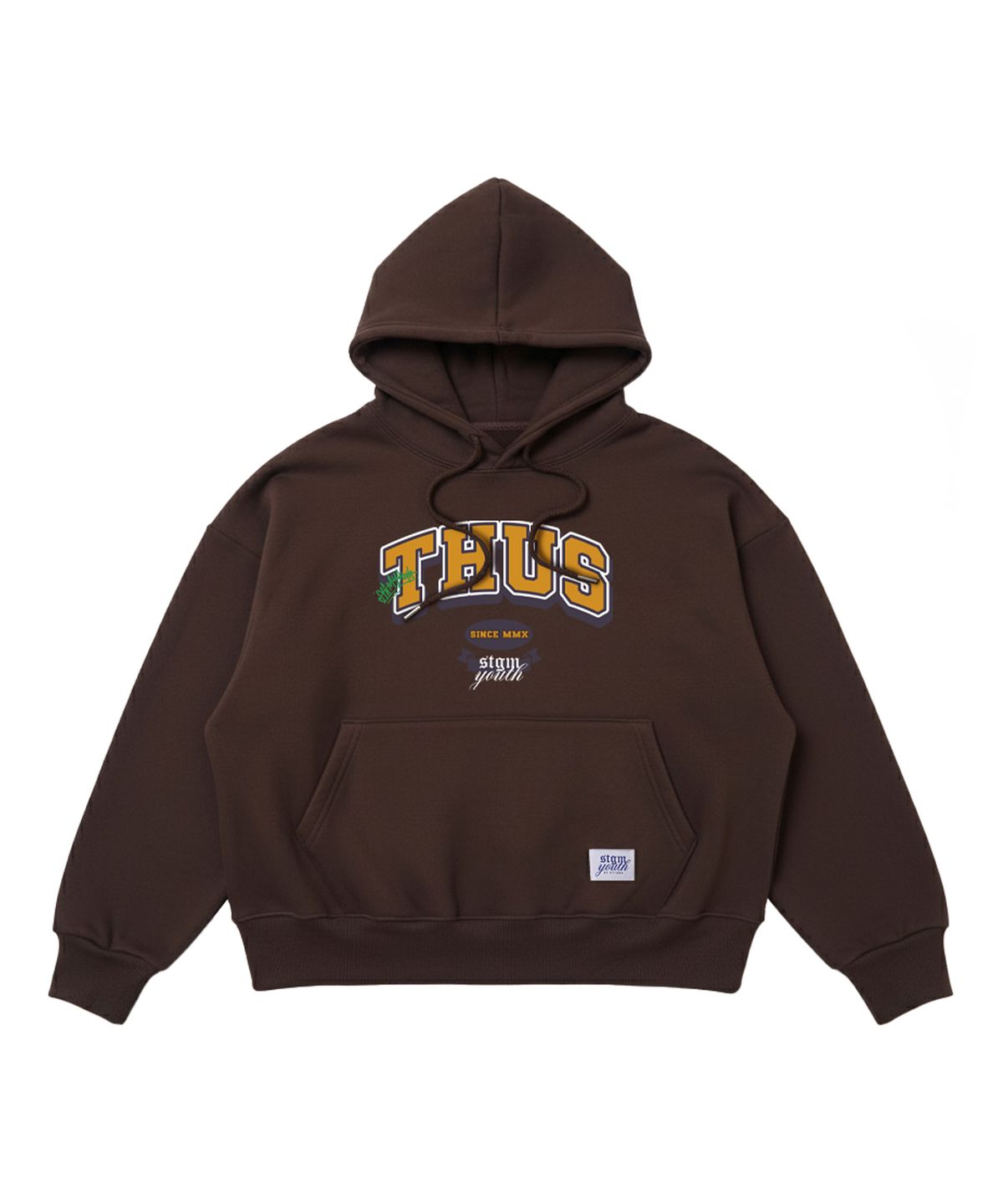 스티그마(STIGMA) [STGM youth] THUS HOODIE BRN