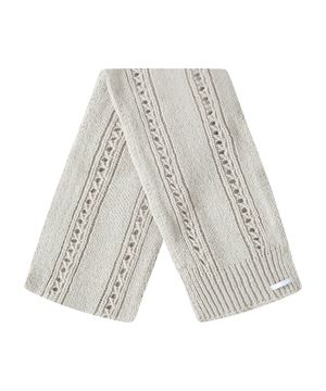 SNOWFLAKE MUFFLER-CREAM BEIGE