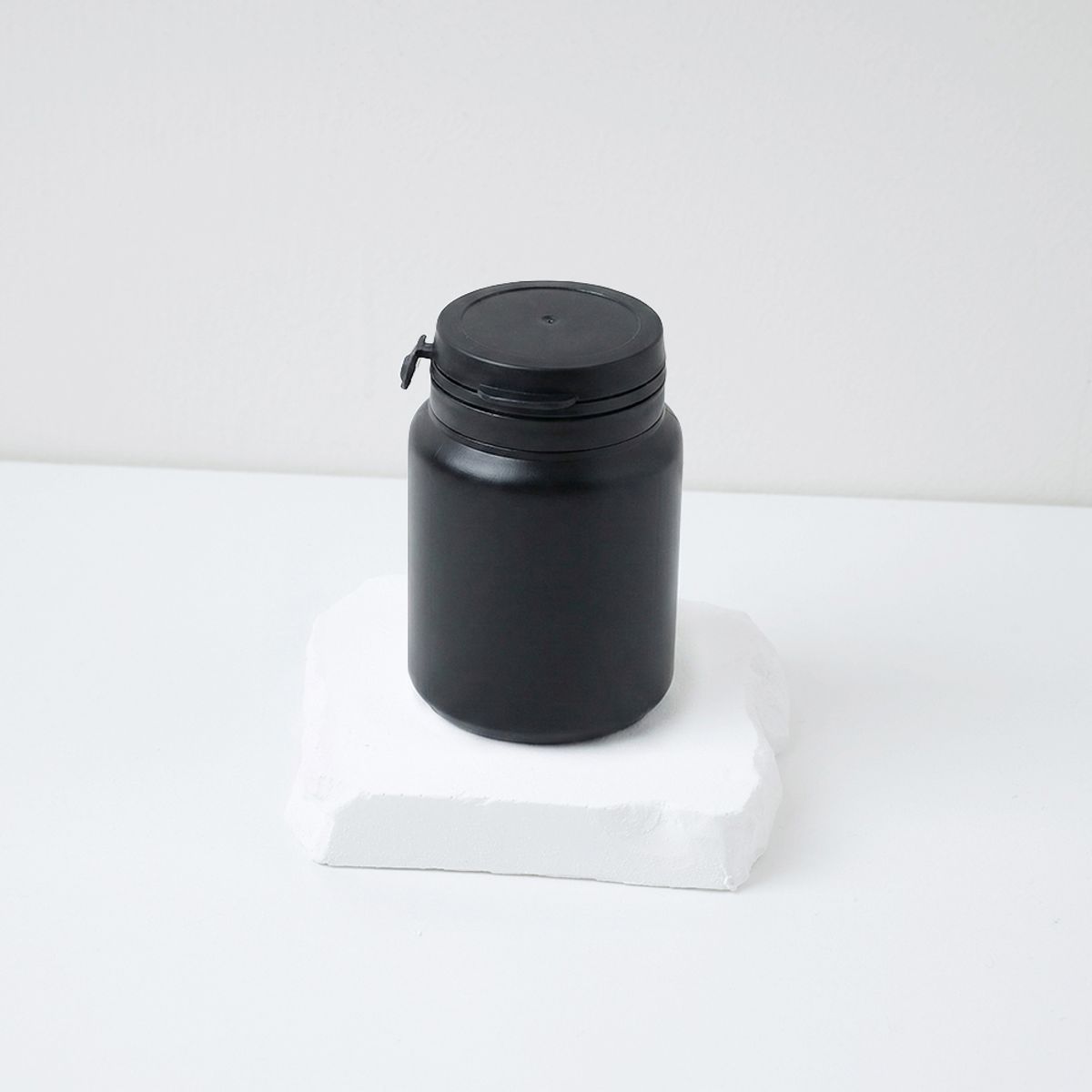 아조아(AJOAH) (O.T) 원터치용기 100ml SS 1박스 블랙 (1박스 455개)