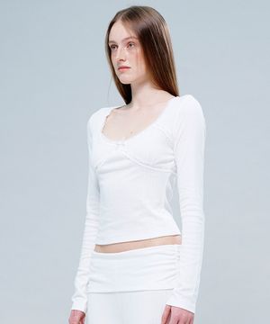 AYN SLEEPWEAR TOP (IVORY)