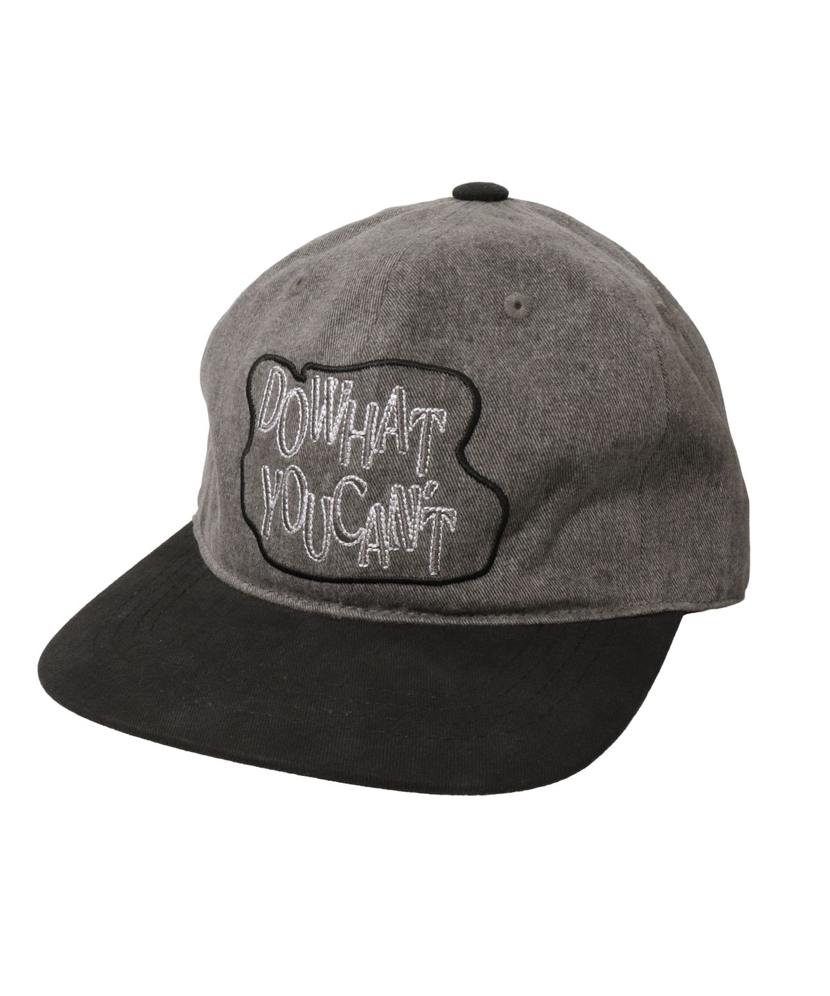 슬리피슬립(SLEEPYSLIP) FLAT DO WHAT YOU CANT CHARCOAL/BLACK CAP