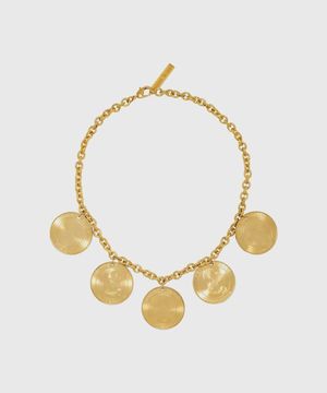 (U) 코인 숏 네크리스 샤이니 골드 COIN SHORT NECKLACE MT51 SHINY GOLD