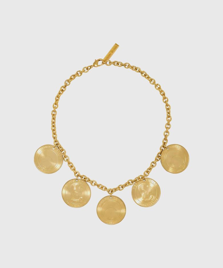 (U) 코인 숏 네크리스 샤이니 골드 COIN SHORT NECKLACE MT51 SHINY GOLD