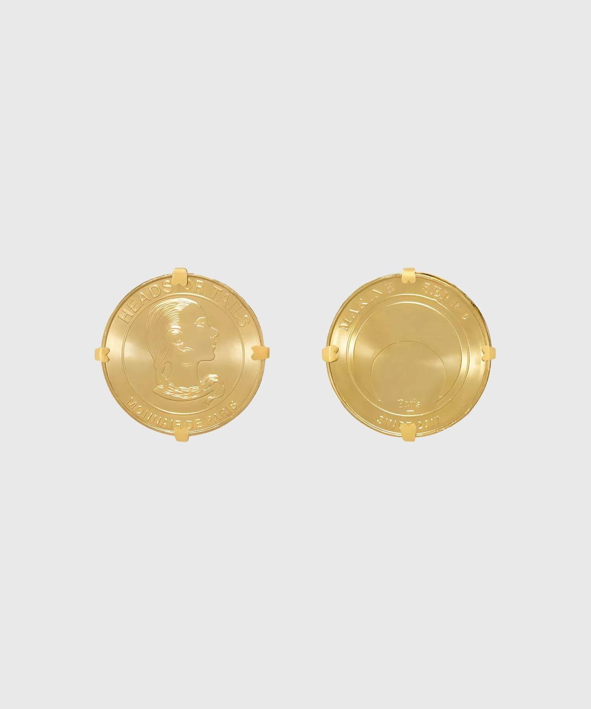 마린 세르(MARINE SERRE) (U) 이어링 샤이니 골드 EARRINGS MT51 SHINY GOLD