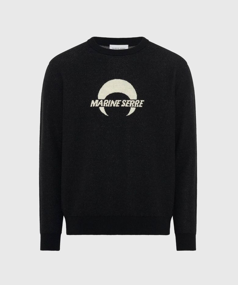 (U) 메리노 울 니트 롱슬리브 크루넥 탑 블랙 MERINO WOOL KNIT LS CREWNECK TOP BK99 BLACK