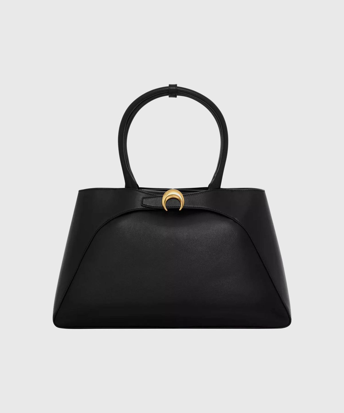 마린 세르(MARINE SERRE) (W) 스무스 레더 오로라 블랙 SMOOTH LEATHER AURORA BK99 BLACK