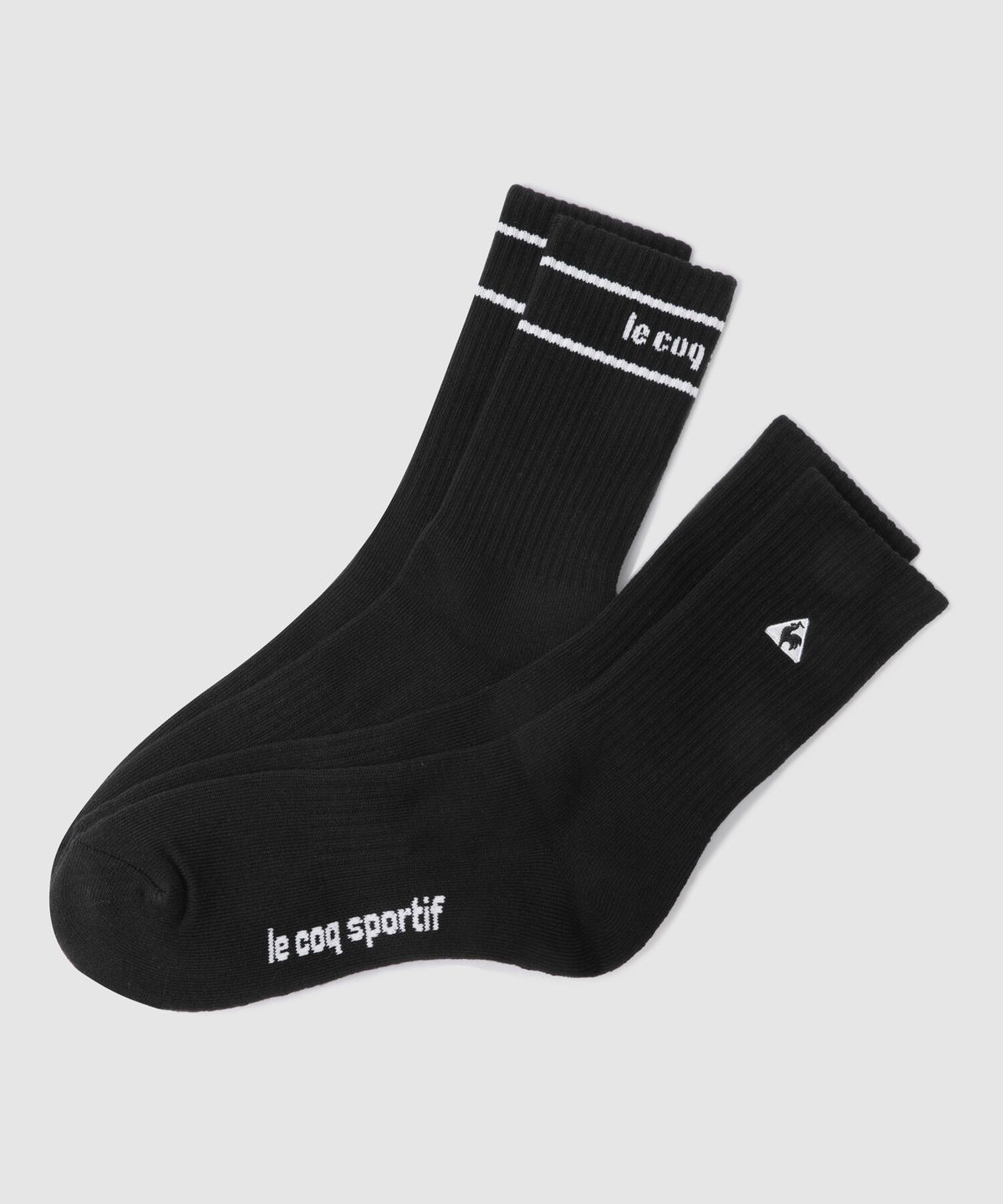르꼬끄(LECOQ) 쿠션 2PACK 번들 하이삭스 블랙 QR123ASC14