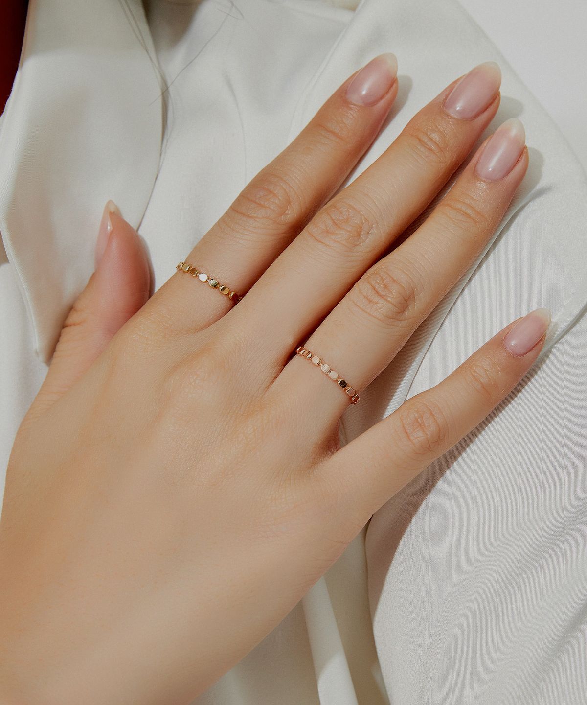 엘렌쥬얼리(HELENE JEWELRY) 14K 스위트 판볼 체인 반지