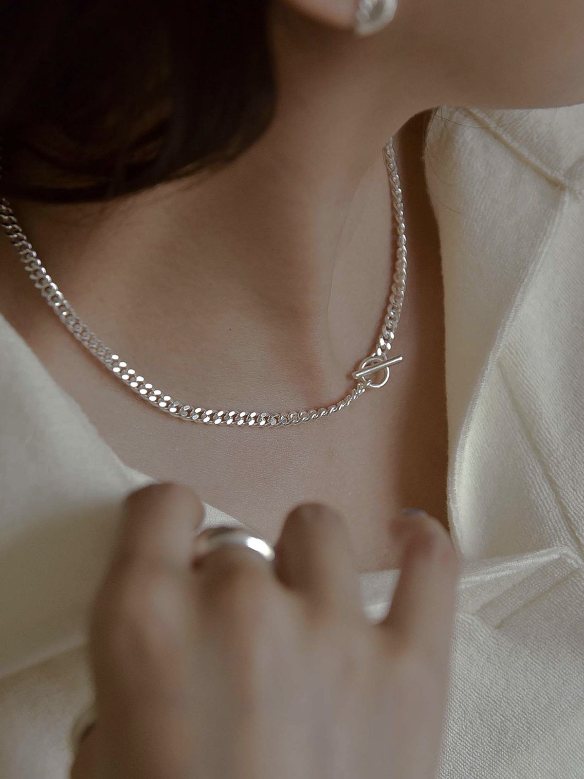 레트로핑거(RETROFINGER) silver925 Bold Toggle Chain #SN412