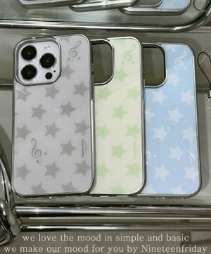 [MagSafe] Shooting Star Musical notes 실버 맥세이프 에폭시 케이스